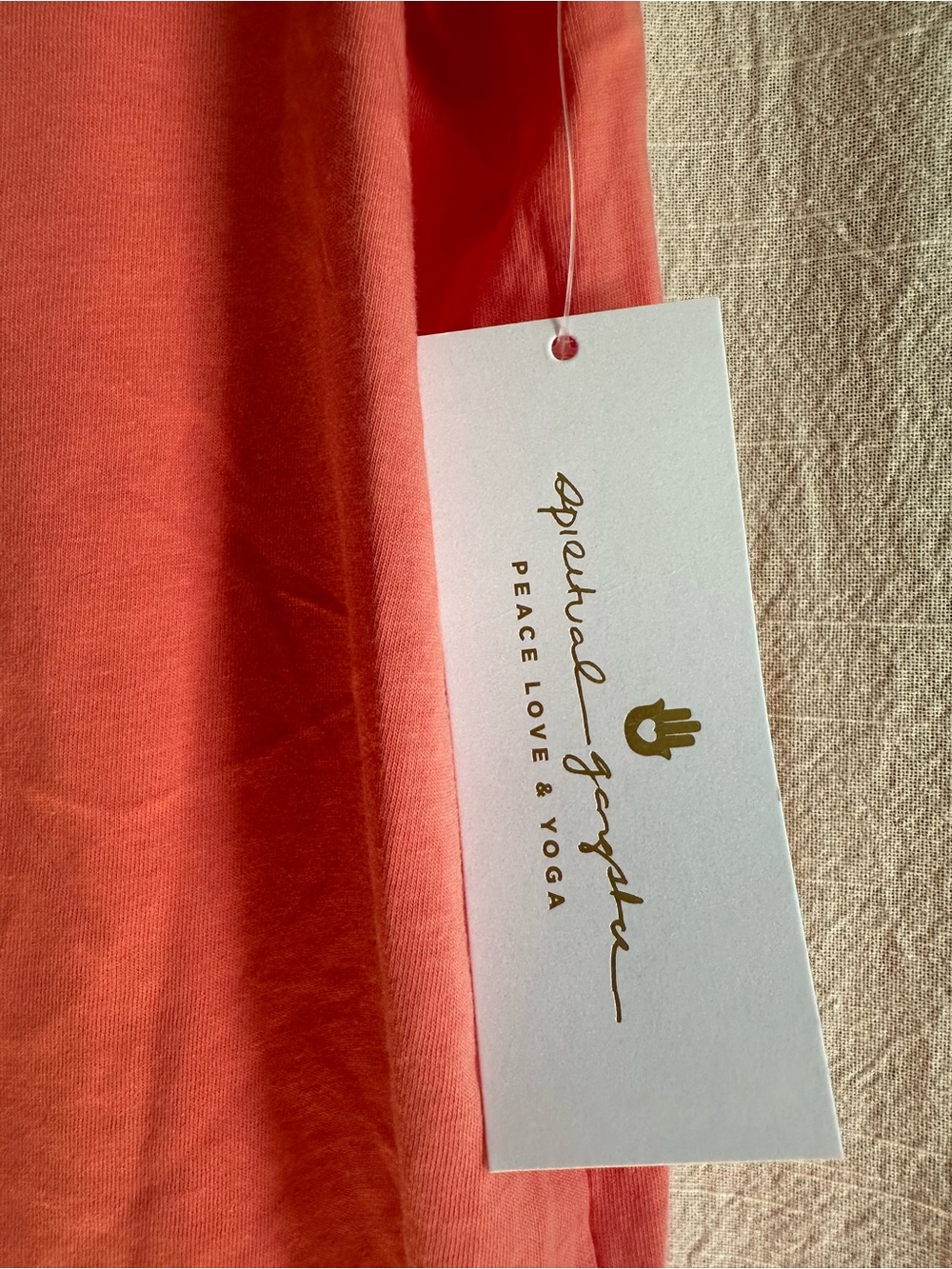 Spiritual Gangster NWT Coral Tank with Pink Graphic - Picture 2 of 4